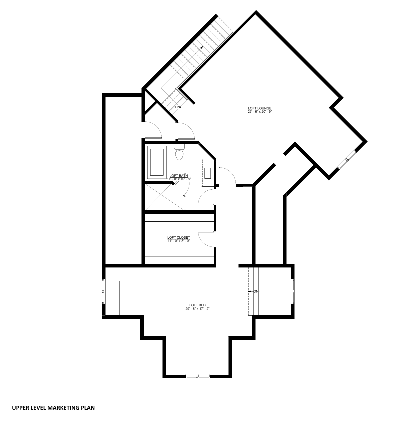 Upper level marketing plan for 2845 Little Orchard Way