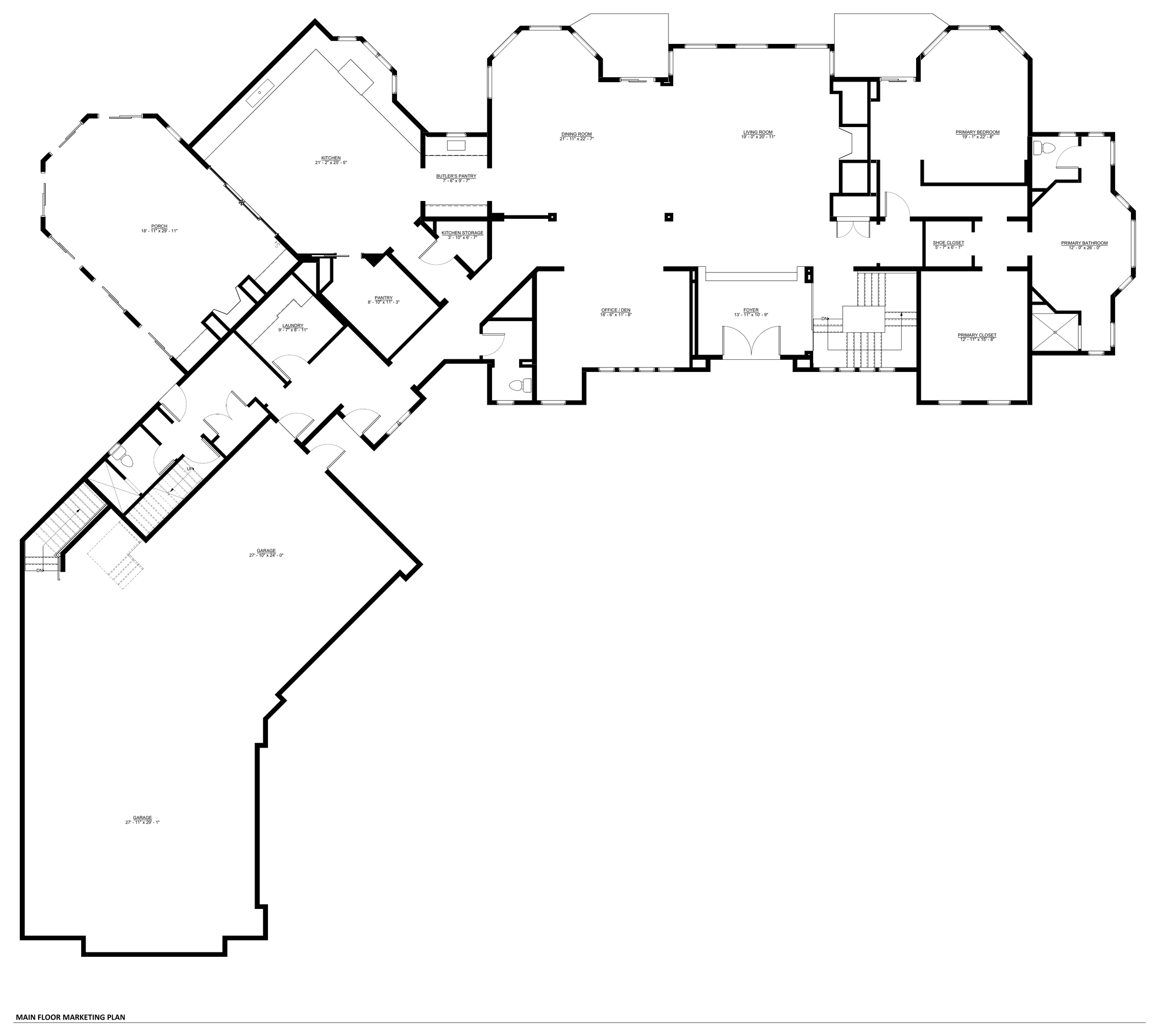 Main floor marketing plan for 2845 Little Orchard Way